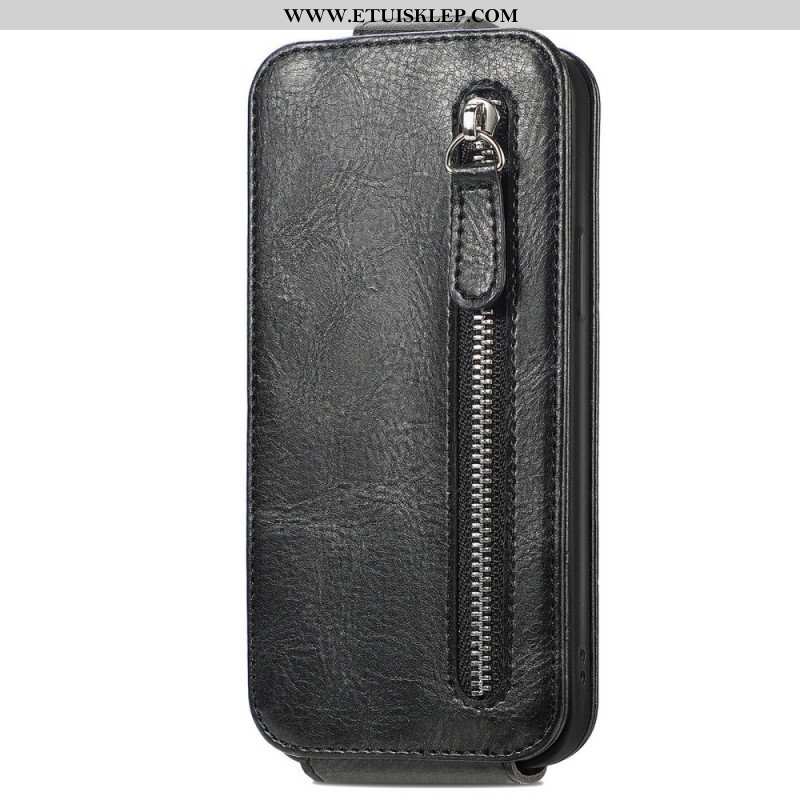 Etui Folio do Samsung Galaxy A14 / A14 5G Portfel Skórzany Futerał Zintegrowany Portfel Z Pionową Kl